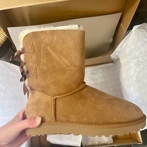 UGG Bailey Bow II - Brown Boots with Bow Accents